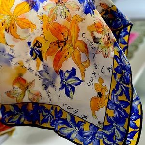 Ann Taylor Silk Scarf 28”square without tag